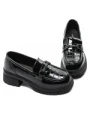 Pantofi Casual Dama din piele naturala TP6830-1 BLACK | ADVANCER