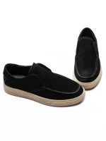 Mocasini Barbati din piele naturala 02-203 BLACK | ADVANCER