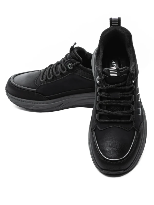 Pantofi Sport Barbati din piele naturala E90002 BLACK | ADVANCER