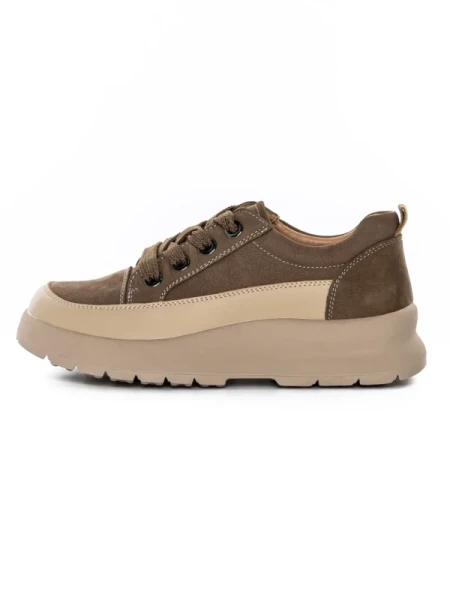 Pantofi Sport Dama din piele naturala 70108-2 KHAKI | ADVANCER