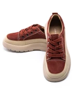 Pantofi Sport Dama din piele naturala 70108-2 RED | ADVANCER