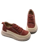 Pantofi Sport Dama din piele naturala 70108-2 RED | ADVANCER