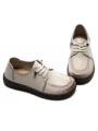 Pantofi Casual Dama din piele naturala KM327 CREAM | FORMAZIONE