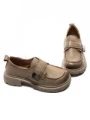 Pantofi Casual Dama din piele naturala KM6715 APRICOT | FORMAZIONE