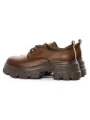 Pantofi Casual Dama din piele naturala KM1607 BROWN | FORMAZIONE