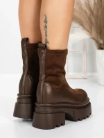 Ghete Dama cu Platforma 5W61 BROWN | MEI