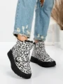 Ghete Dama din piele naturala 5SZ6 LEOPARD PRINT | PANTOFUL