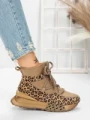 Ghete Dama din piele naturala 5SZ8 LEOPARD PRINT | PANTOFUL