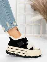 Ghete Dama din piele naturala 5W53 BLACK | PANTOFUL