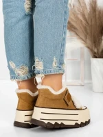 Ghete Dama din piele naturala 5W53 YELLOW | PANTOFUL