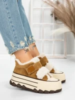 Ghete Dama din piele naturala 5W53 YELLOW | PANTOFUL