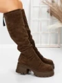 Cizme Dama cu Toc 5WL80 BROWN | MEI