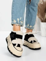 Ženske čizme od prirodne kože 5W53 Crna | Pantoful