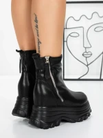 Ghete Dama cu Platforma 58WL17 BLACK | MEI