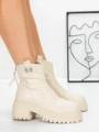 Ghete Dama cu Platforma 58WL21 BEIGE | MEI