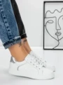 Sneakers Dama 983 WHITE-SILVER | FASHION