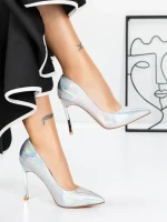 Pantofi Stiletto 3ADC80 SILVER | MEI