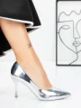 Pantofi Stiletto 3AXKK201 SILVER | MEI