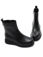 Ghete Dama din piele naturala E90523-1 BLACK | ADVANCER