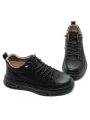 Ghete Barbati din piele naturala E90001 BLACK | ADVANCER