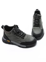 Ghete Barbati din piele naturala E90003 GREY | ADVANCER