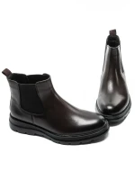 Ghete Barbati din piele naturala Z190330-1 COFFEE | ADVANCER