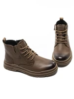 Ghete Barbati din piele naturala 806005 KHAKI | ADVANCER