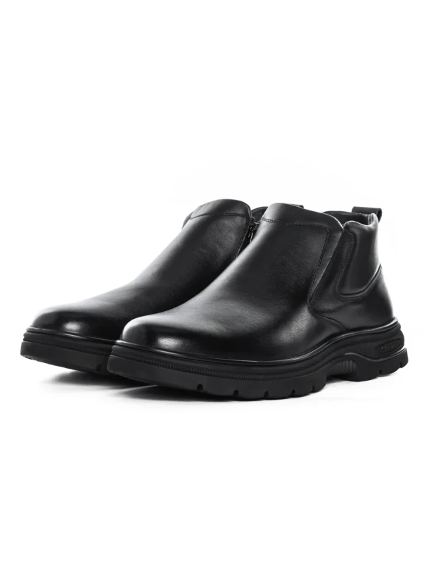 Ghete Barbati din piele naturala 8157R BLACK | ADVANCER