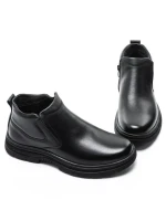 Ghete Barbati din piele naturala 8157R BLACK | ADVANCER