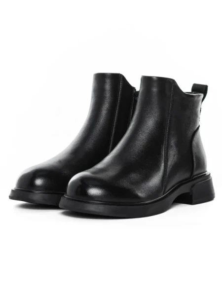 Ghete Dama din piele naturala M5295 BLACK | ADVANCER