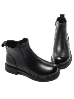 Ghete Dama din piele naturala M5295 BLACK | ADVANCER