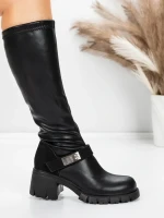 Cizme Dama cu Toc 57WL7 BLACK | MEI