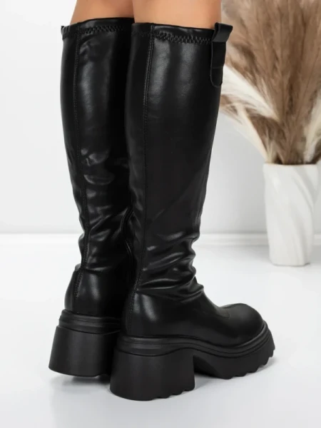 Cizme Dama cu Toc 57WL9 BLACK | MEI