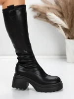 Cizme Dama cu Toc 57WL9 BLACK | MEI