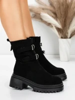 Ghete Dama cu Platforma 5W80 BLACK | MEI