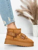 Ghete Dama din piele naturala 3AL76 YELLOW | MEI