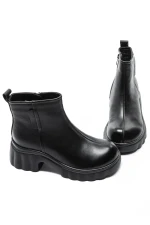 Ghete Dama din piele naturala 82620 BLACK | ADVANCER