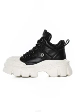 Ghete Dama din piele naturala 5020-1 BLACK | ADVANCER