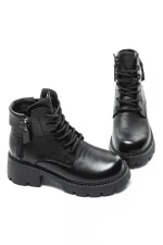 Ghete Dama din piele naturala 8099-2 BLACK | ADVANCER