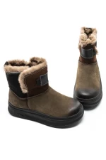 Ghete Dama din piele naturala 9981YM GREEN | ADVANCER