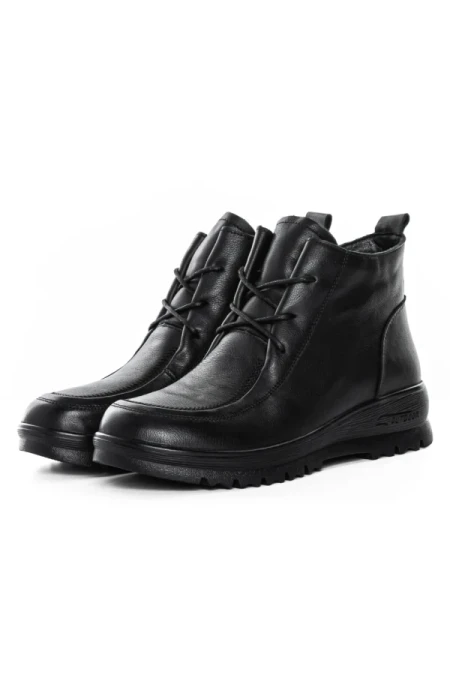 Ghete Dama din piele naturala 5853 BLACK | ADVANCER