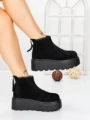 Ghete Dama cu Platforma 58WL19 BLACK | MEI