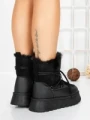 Ghete Dama cu Platforma 5GB9 BLACK | MEI