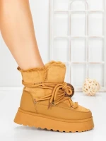 Ghete Dama cu Platforma 5GB9 YELLOW | MEI