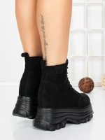 Ghete Dama cu Platforma 58WL30 BLACK | MEI