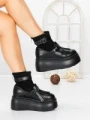 Ghete Dama cu Platforma 56WL12 BLACK | MEI