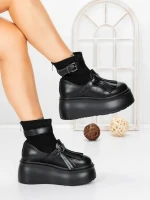 Ghete Dama cu Platforma 56WL12 BLACK | MEI