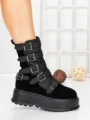Ghete Dama cu Platforma 56WL2 BLACK | MEI