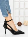 Pantofi Stiletto 5DC26 BLACK | MEI