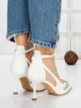 Pantofi Stiletto 5DC26 WHITE | MEI